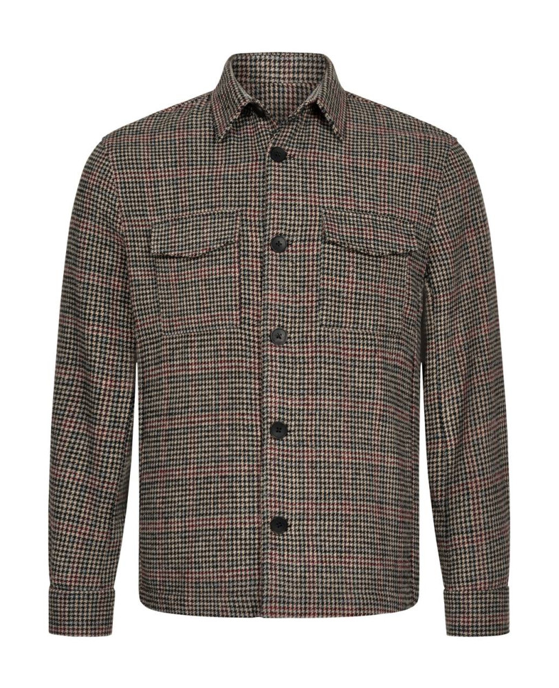 TWEED PLAID SHIRT