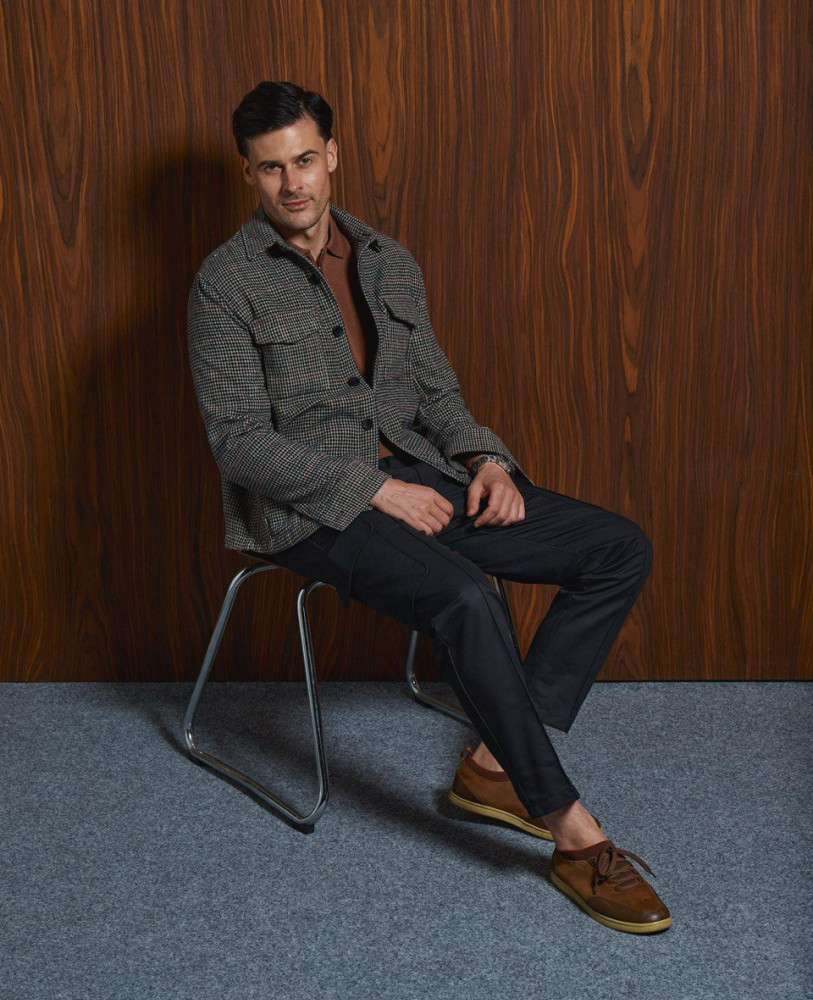 TWEED PLAID SHIRT