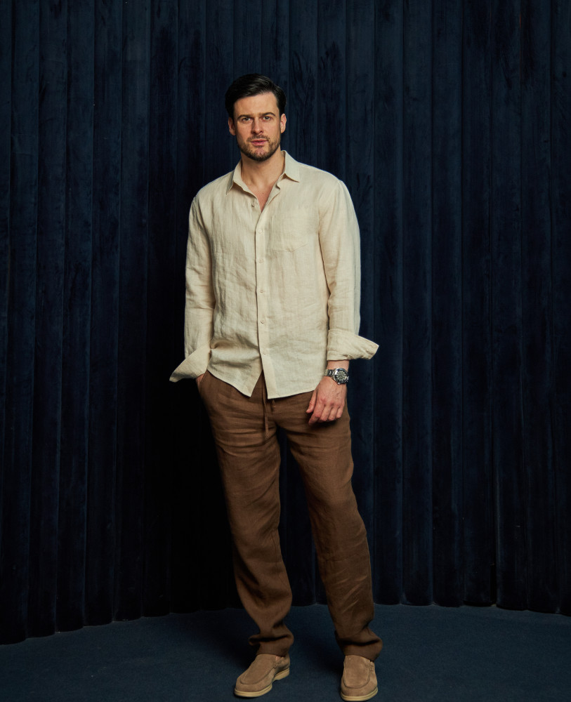 BEIGE LINEN SHIRT