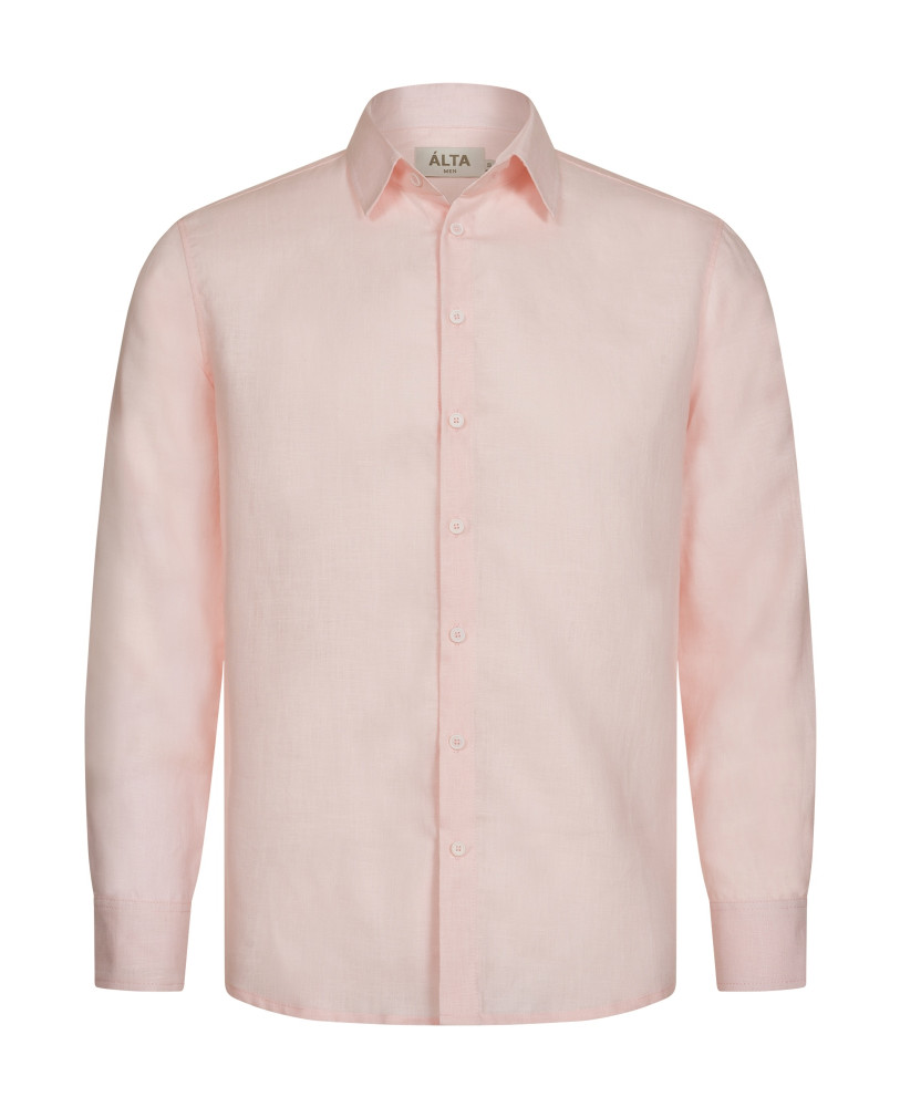 PINK LINEN SHIRT