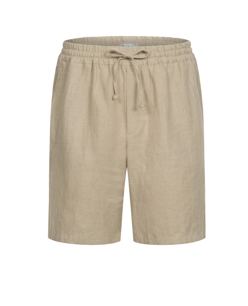 SAND LINEN SHORTS