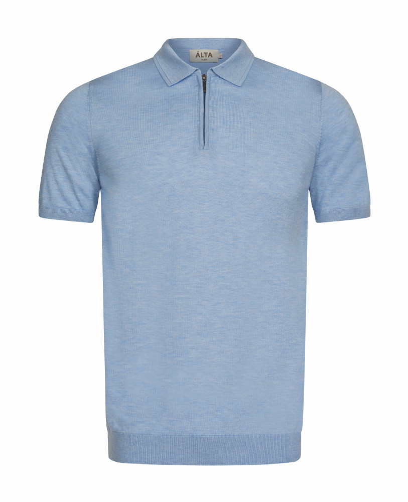 HALF ZIP BLUE POLO