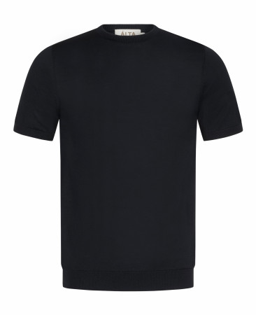 KNITTED BLACK T-SHIRT