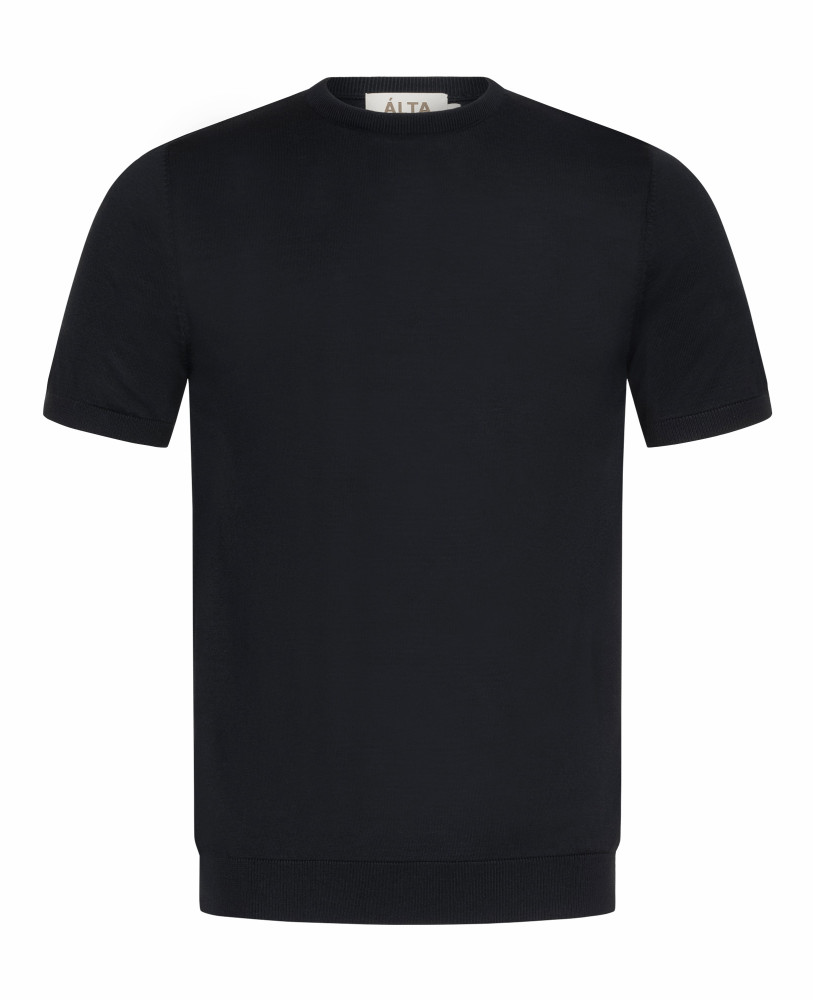KNITTED BLACK T-SHIRT