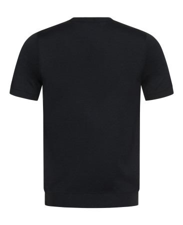 KNITTED BLACK T-SHIRT