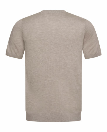 KNITTED BIEGE T-SHIRT