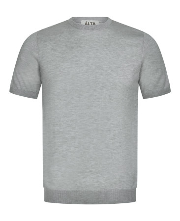 KNITTED GREY T-SHIRT