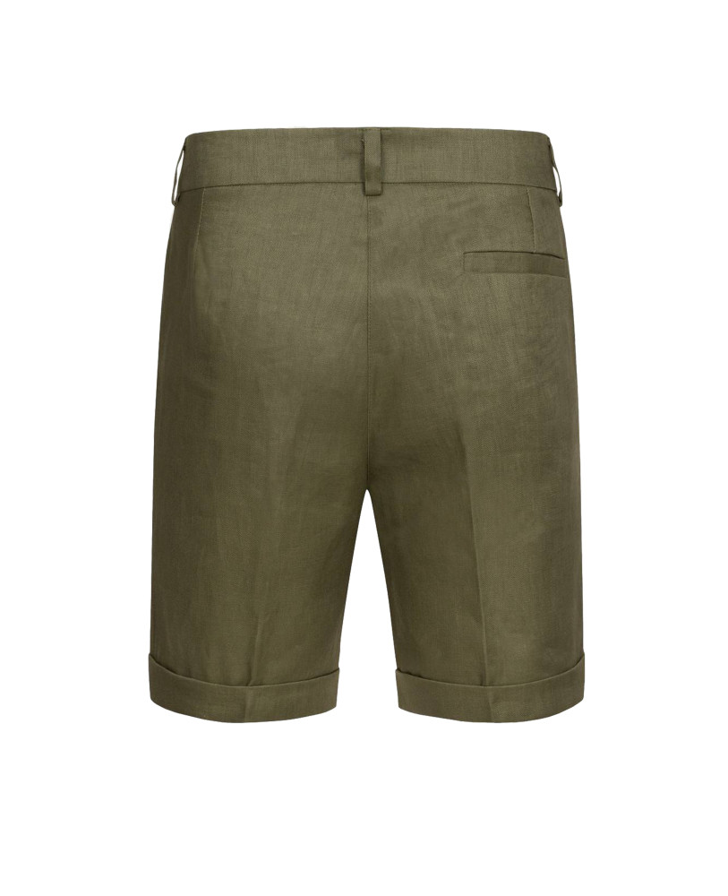 LINEN SHORTS KHAKI