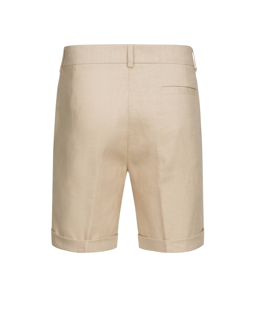LINEN SHORTS BEIGE