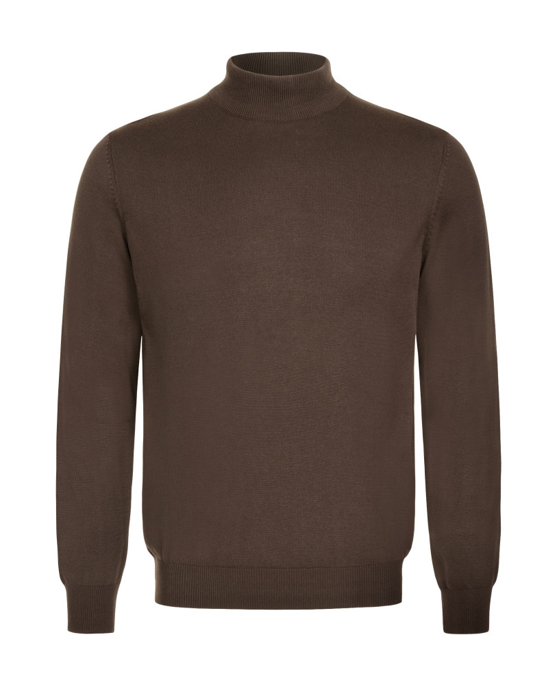 BROWN JUMPER WITH A STAND