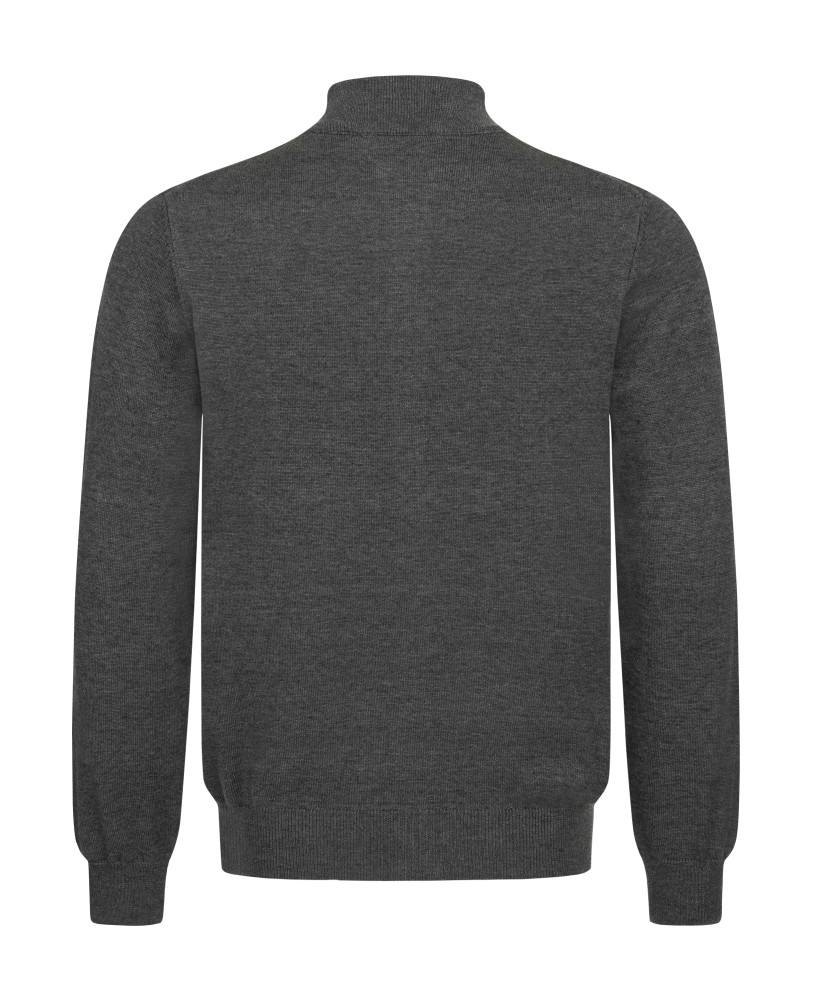 CARDIGAN WITH ZIPPER GREY