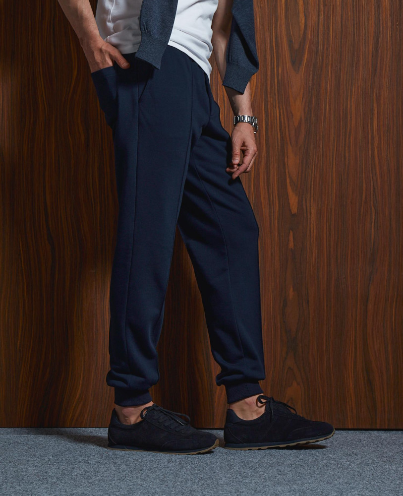 PANTS WITH CUFFS DARK BLUE