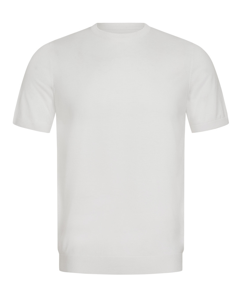 KNITTED WHITE T-SHIRT
