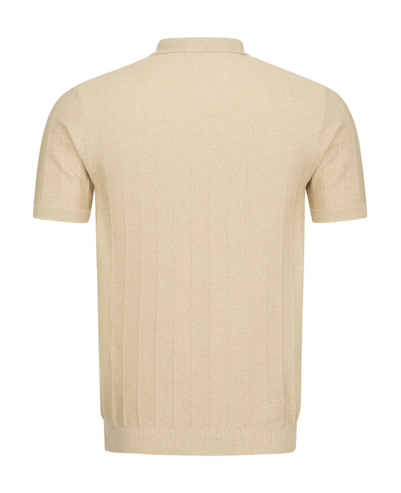 KNITTED POLO SANTORINI BEIGE 