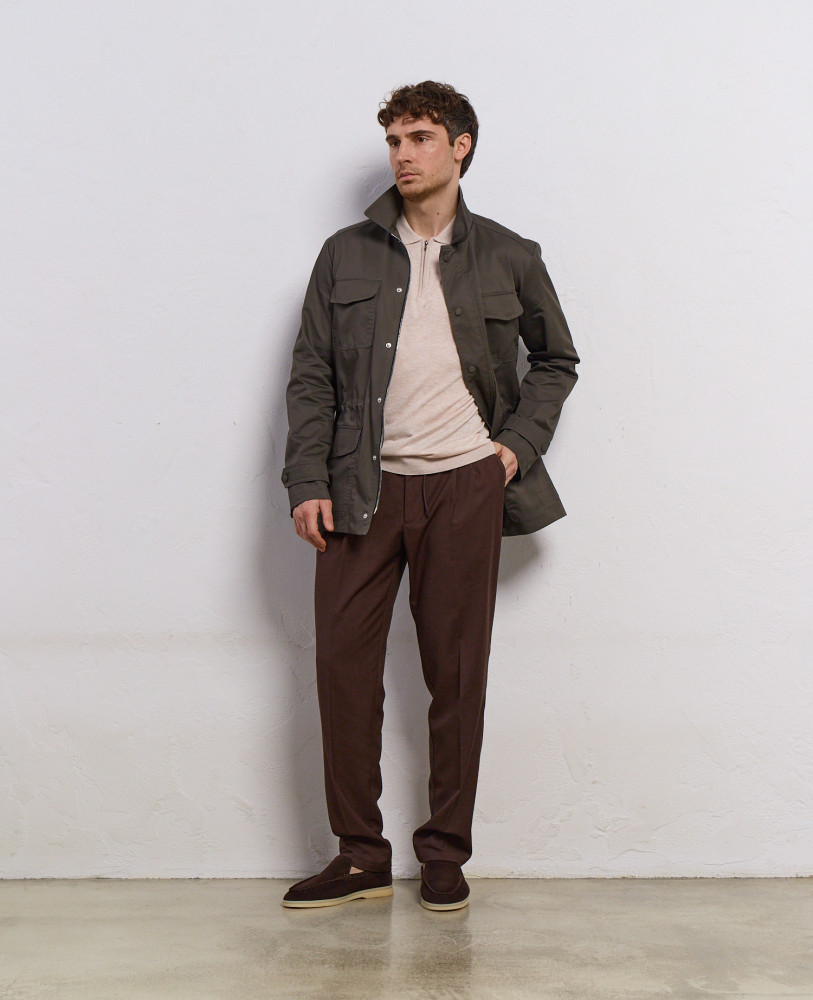 Trenchcoat brown graphite