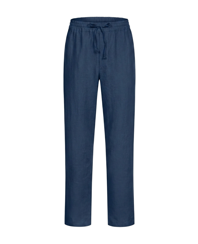 Dark navy linen pants 