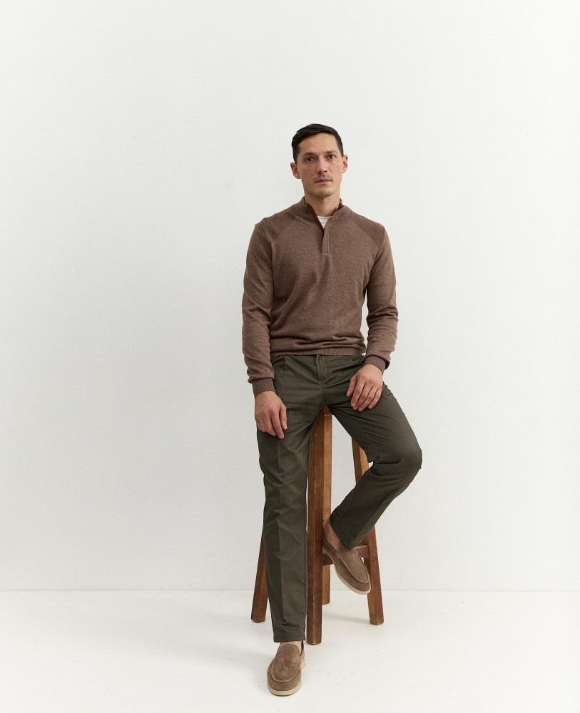 BOWN PANTS WITH SNAPS 