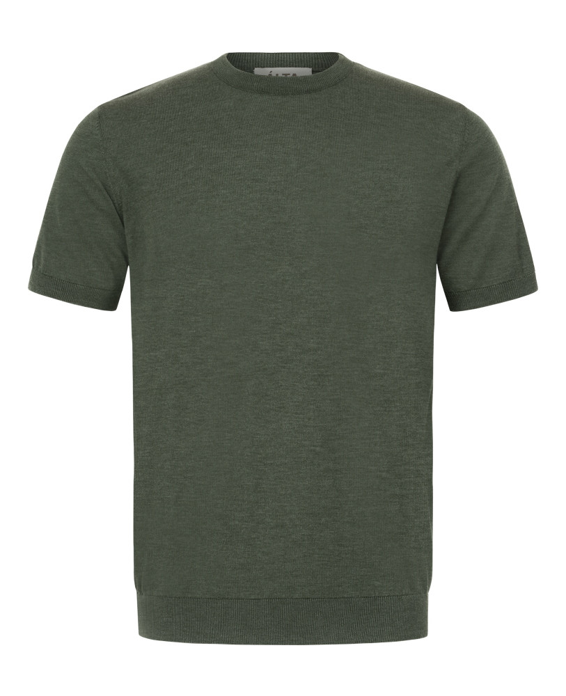 KNITTED KHAKI T-SHIRT
