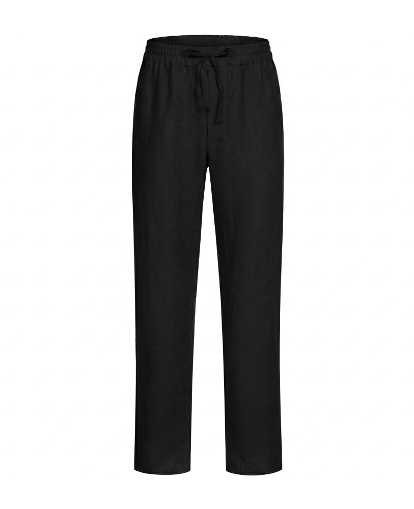 Black linen pants