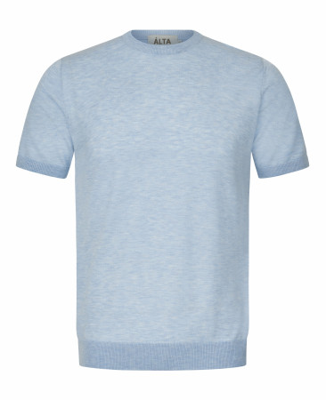 KNITTED BLUE T-SHIRT