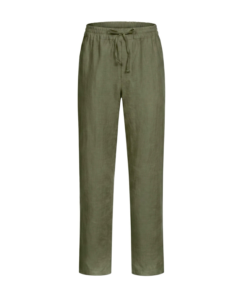 KHAKI LINEN PANTS