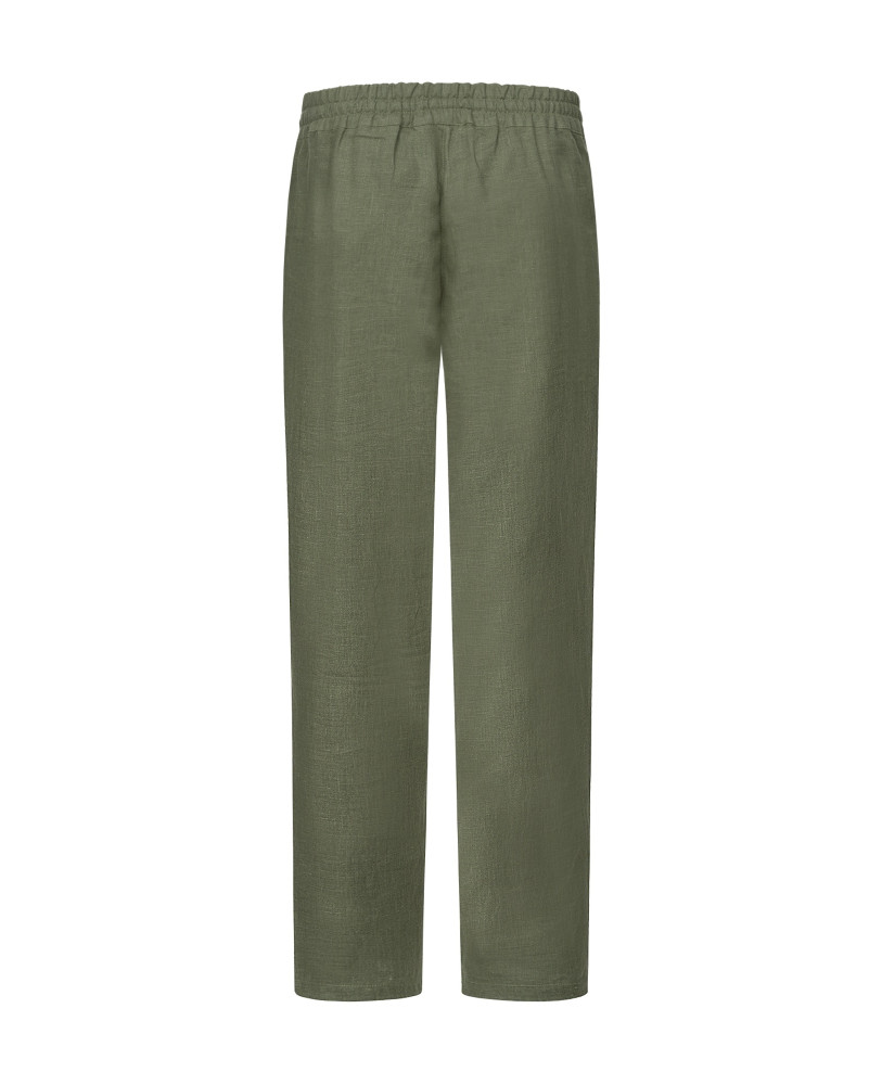 KHAKI LINEN PANTS