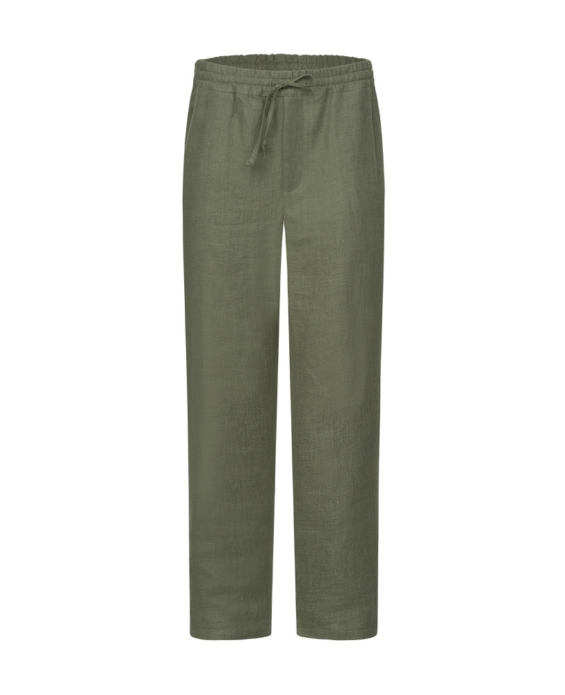 KHAKI LINEN PANTS