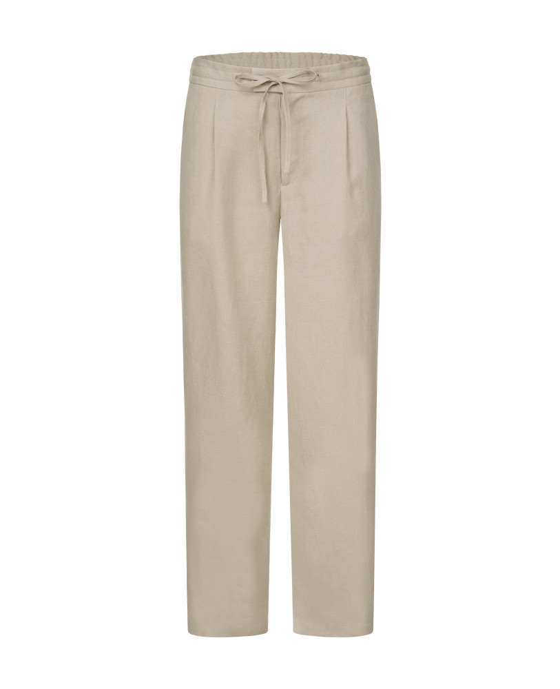 SAND WIDE LINEN PANTS