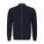 NAVY BLUE CROPPED KNIT CARDIGAN