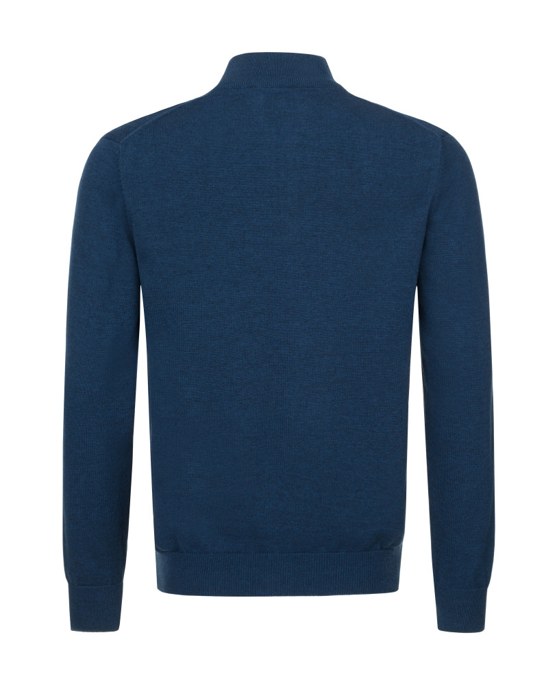HALF ZIP SWEATER NAVY BLUE