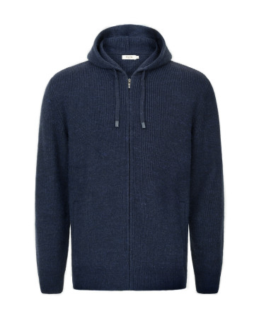 WOOL CARDIGAN NAVY BLUE