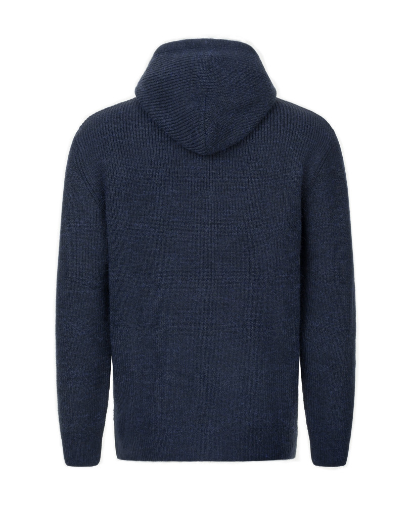 WOOL CARDIGAN NAVY BLUE