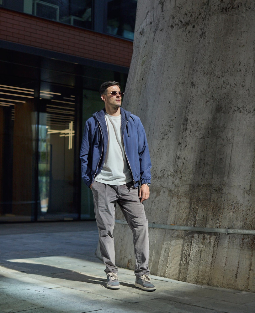 GRAPHITE CORDUROY TROUSERS