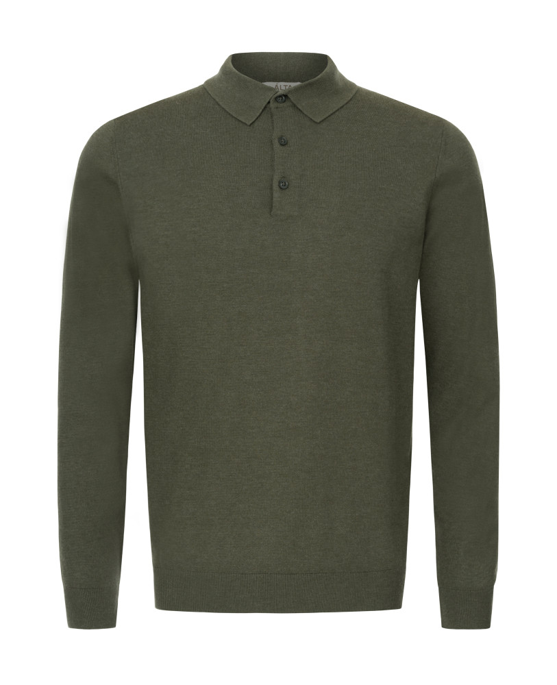 CASHMERE POLO KHAKI