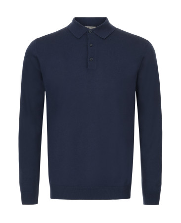 CASHMERE POLO NAVY BLUE