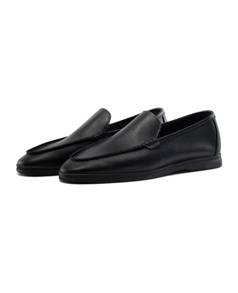 LEATHER LOAFERS BLACK