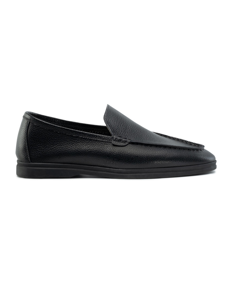 LEATHER LOAFERS BLACK