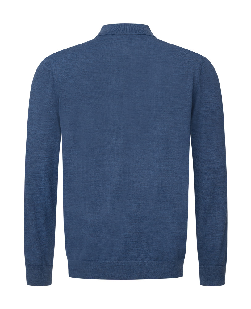 POLO MERINO WOOL INDIGO