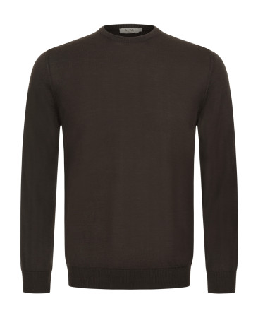 MERINO WOOL SWEATER BROWN