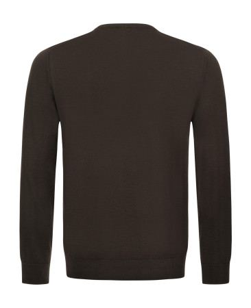MERINO WOOL SWEATER BROWN