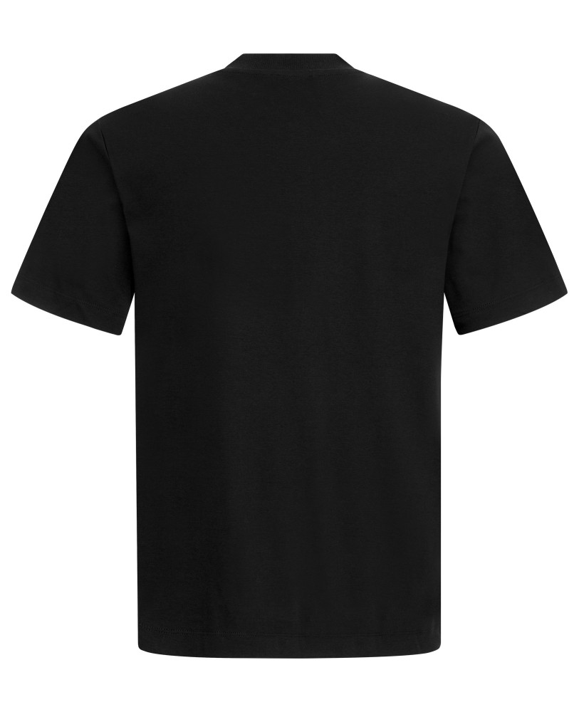 T-SHIRT MADE OF POLISHED COTTON BLACK