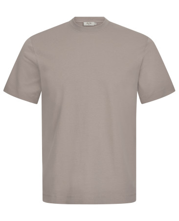T-SHIRT MADE OF POLISHED COTTON MOCHA 