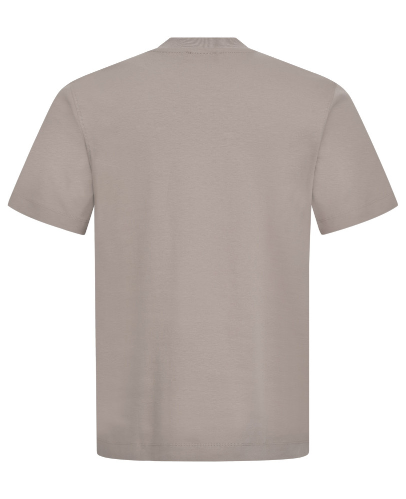 T-SHIRT MADE OF POLISHED COTTON MOCHA 