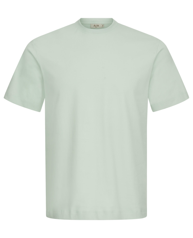 T-SHIRT MADE OF POLISHED COTTON MINT