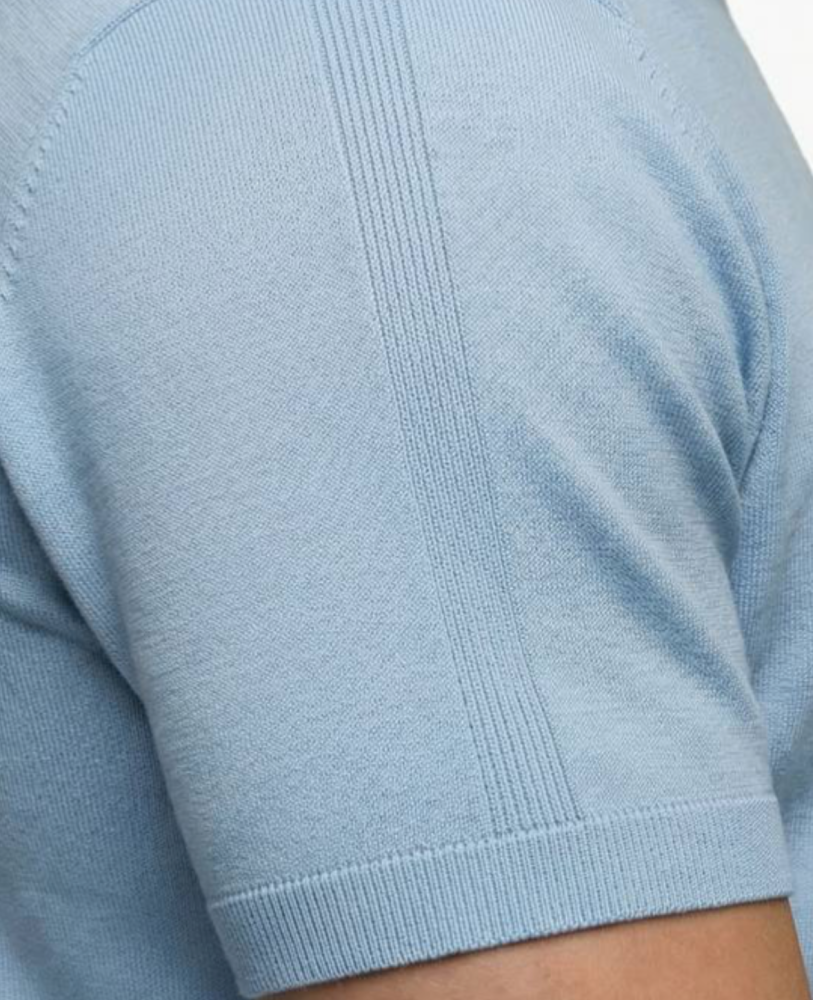 LIGHT BLUE RAGLAN T-SHIT POLO SHIRT