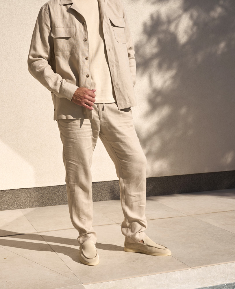 LINEN SUIT SAND