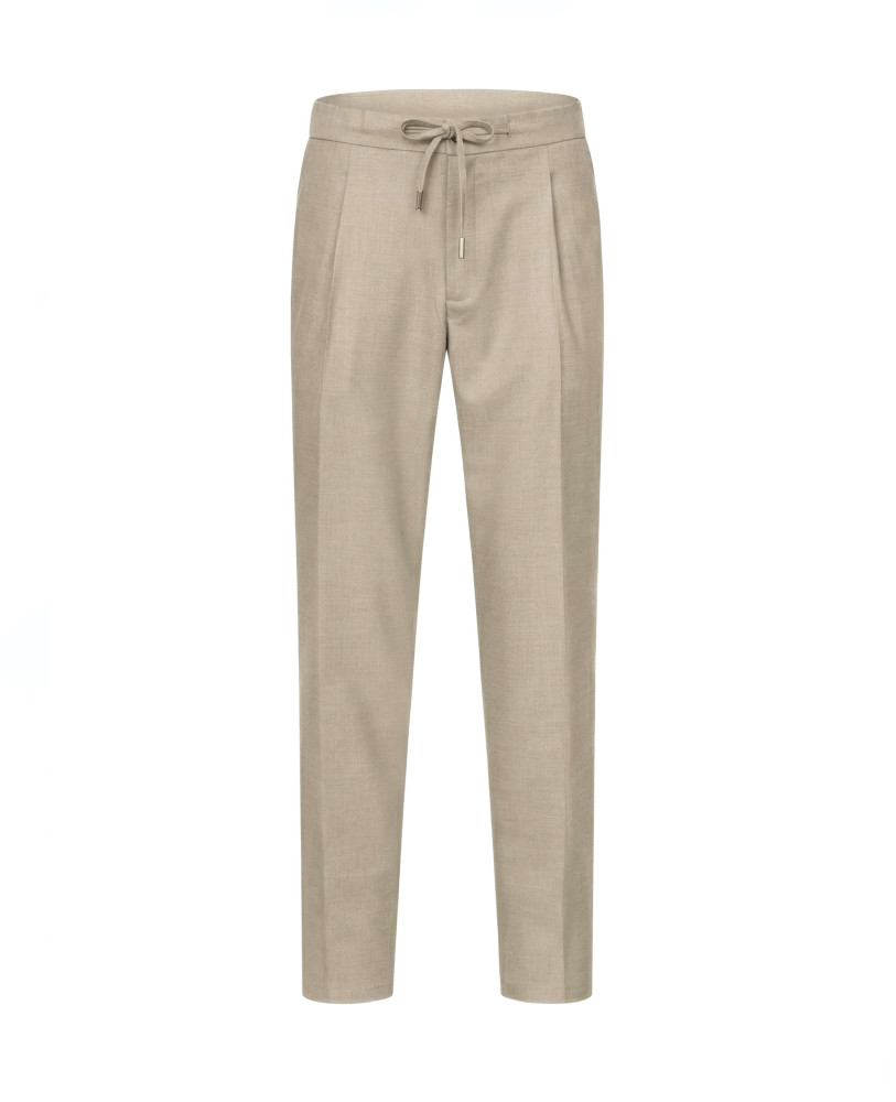 TIE-WAIST PANTS BEIGE