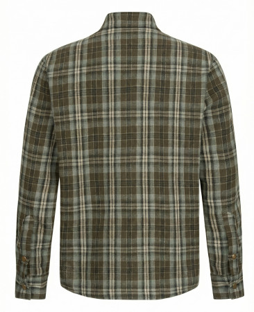 KHAKI CHECKERED SHIRT