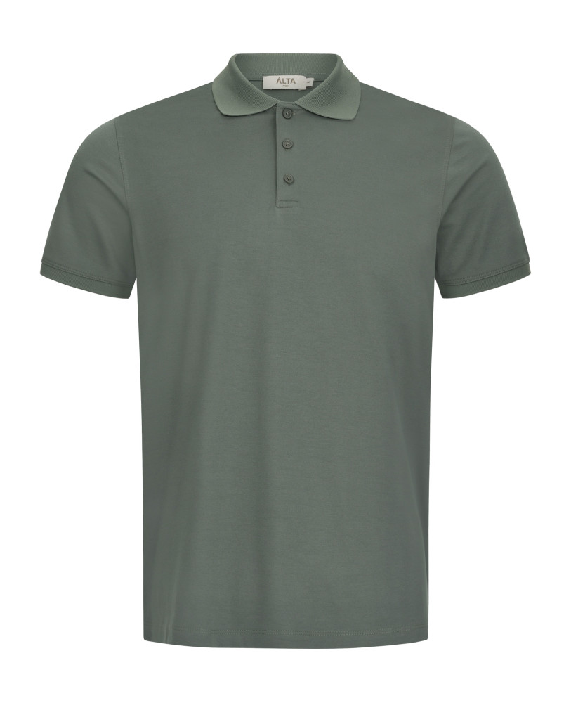 BUTTON-UP POLO WITH CUFFS KHAKI