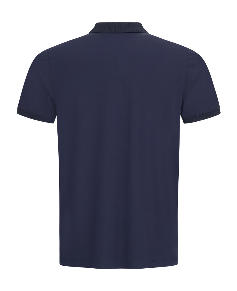 BUTTON-UP POLO WITH CUFFS NAVY BLUE